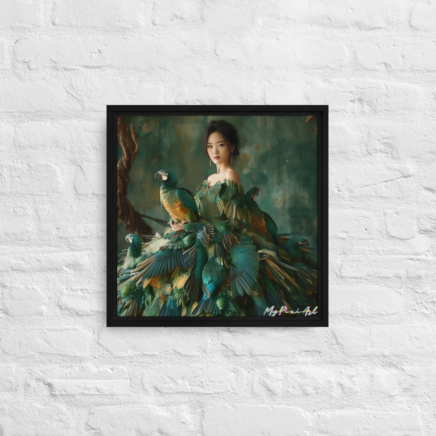 Framed canvas. Exotic elegance #5