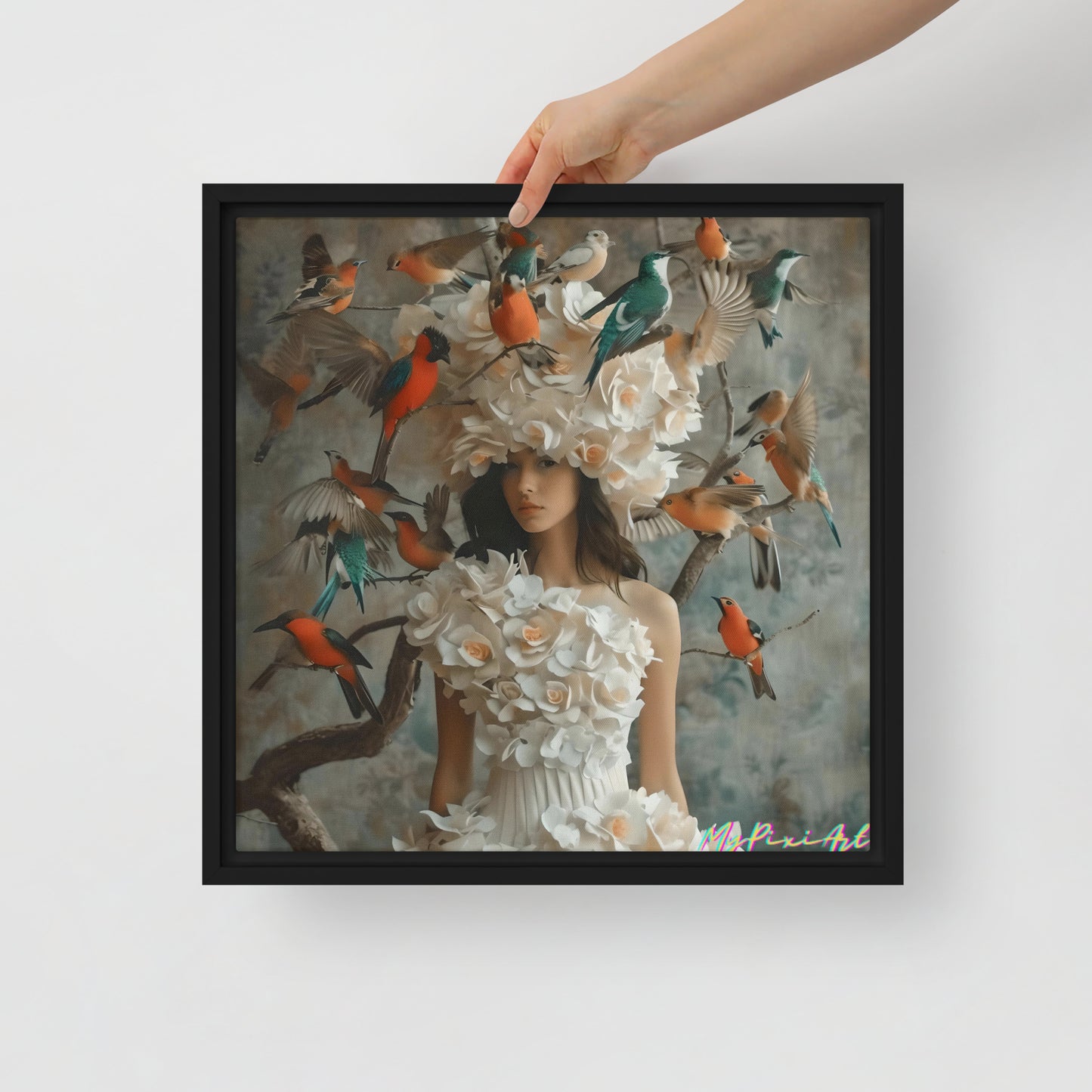 Framed canvas. Exotic elegance #3