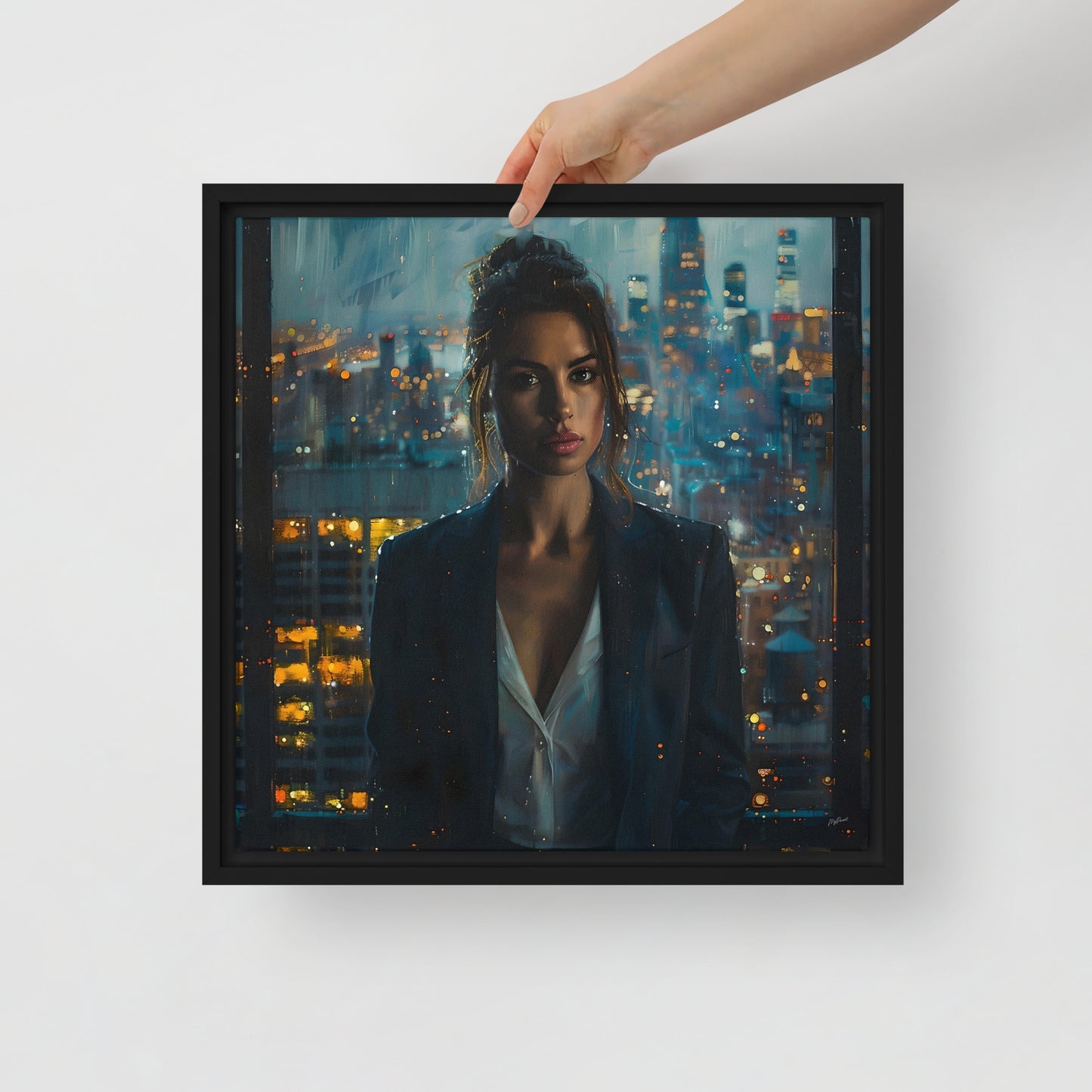 Framed canvas Big City Lights #1