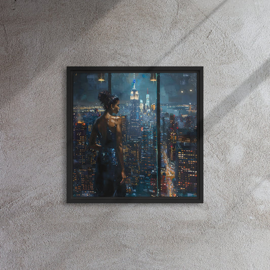 Framed canvas Big city Lights #4