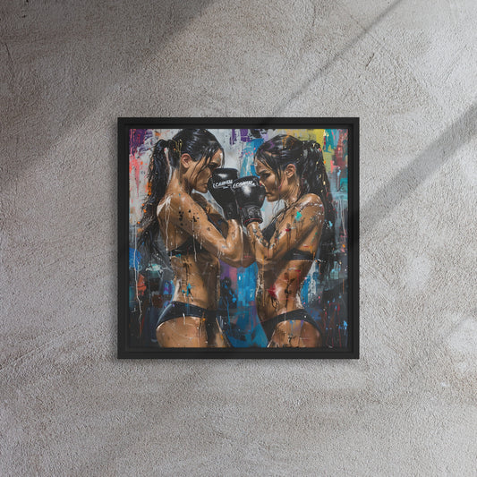 Framed canvas Boxing #1