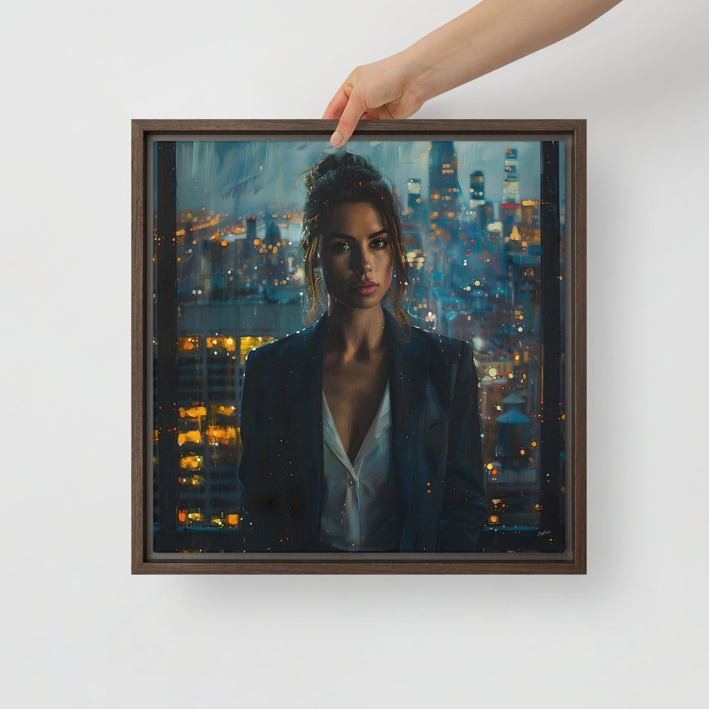 Framed canvas Big City Lights #1