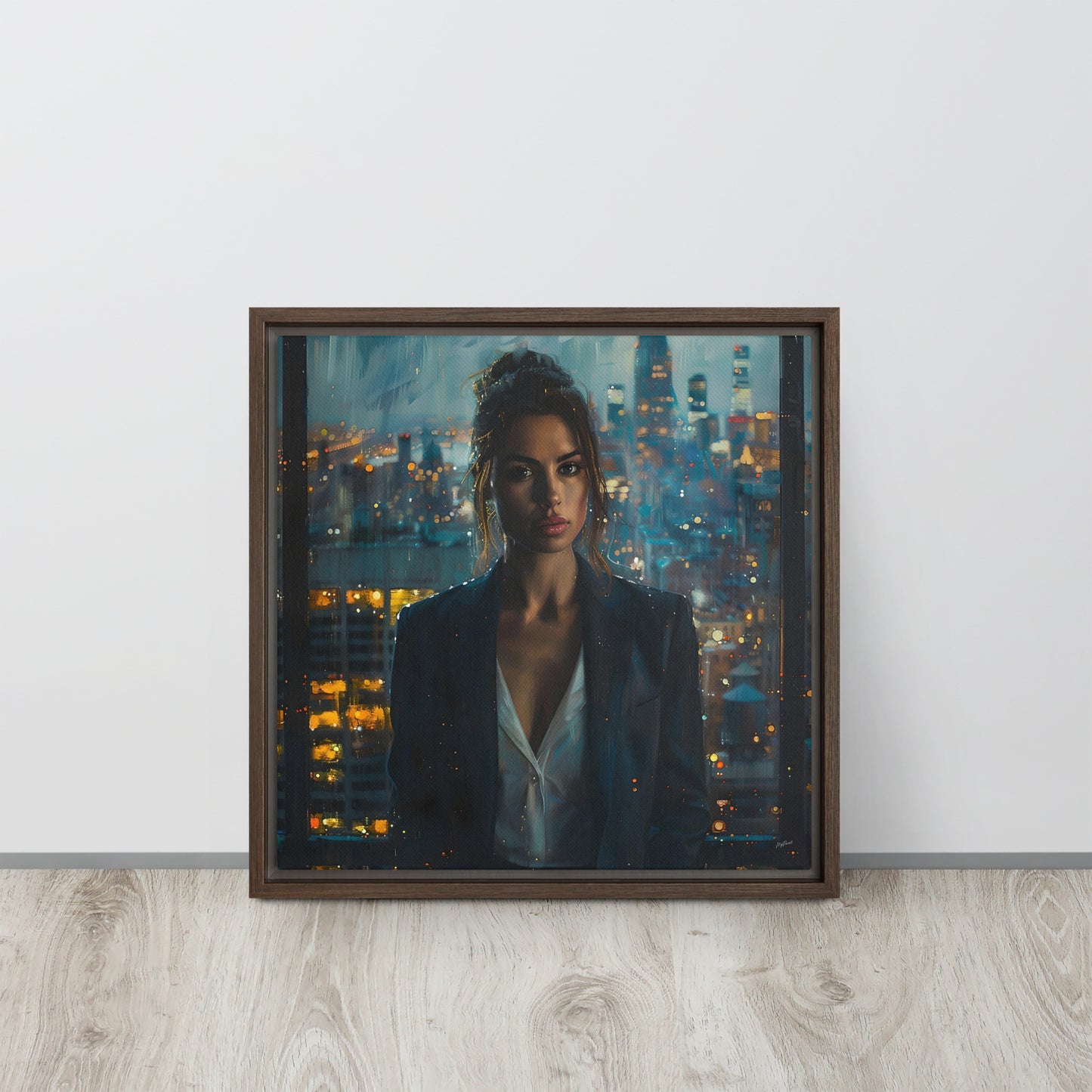 Framed canvas Big City Lights #1