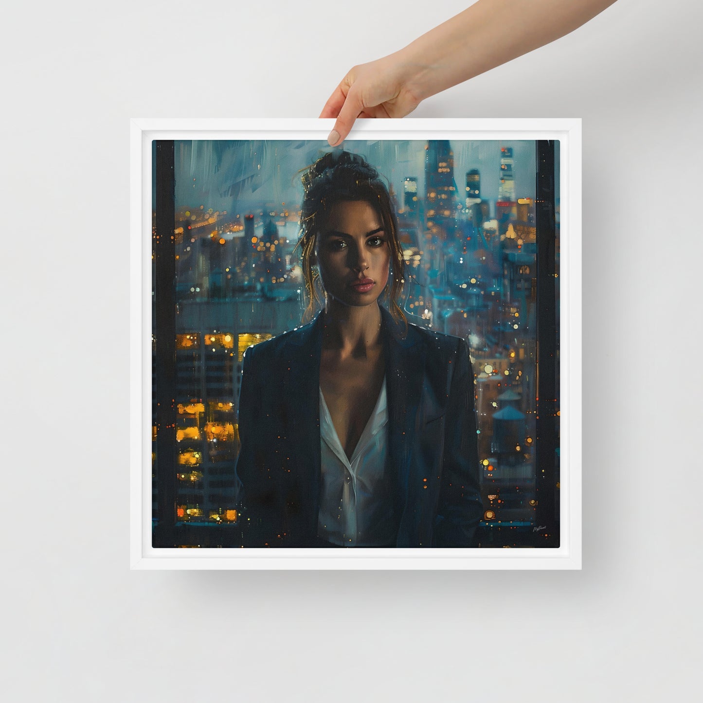 Framed canvas Big City Lights #1