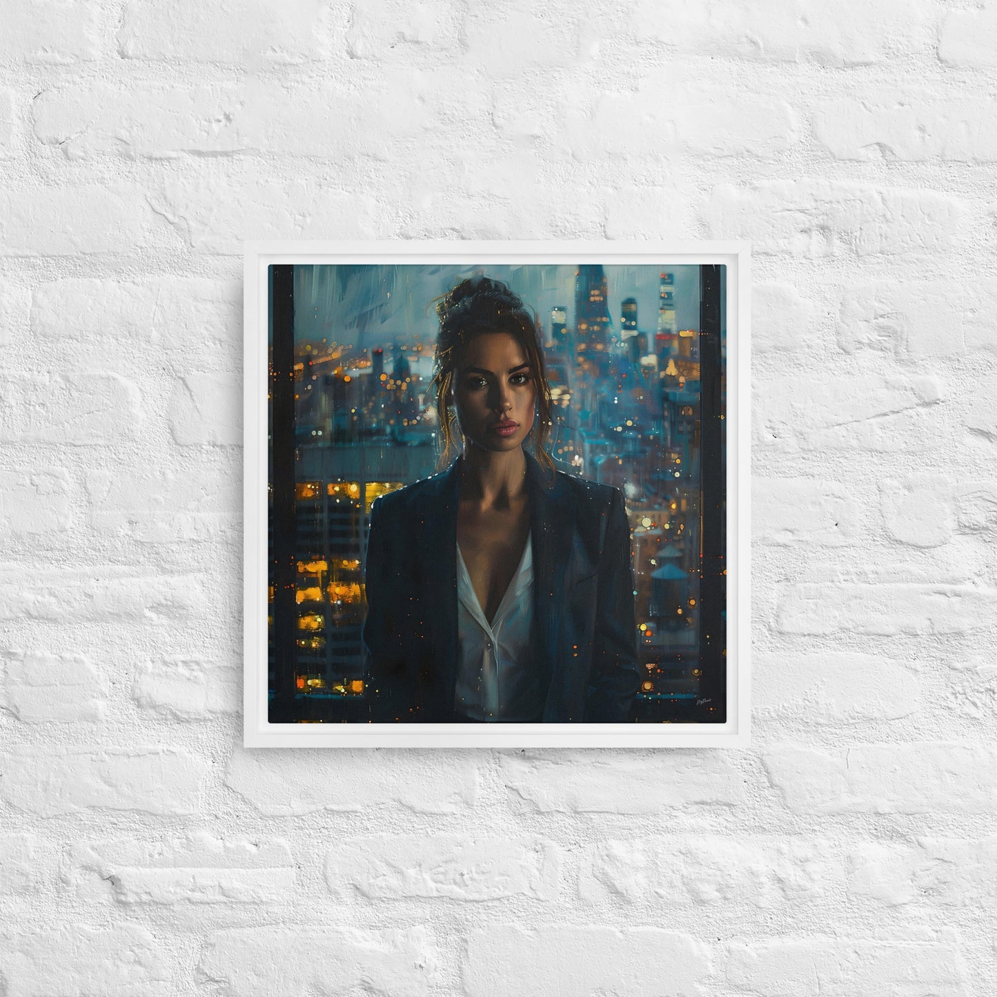 Framed canvas Big City Lights #1